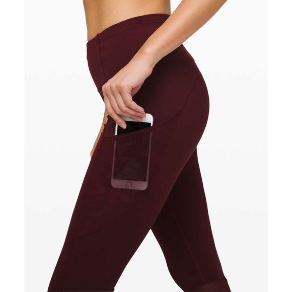 Lululemon Fast & Free Crop 23" *Mesh Size 10 Special Edition - Picture 8 of 11